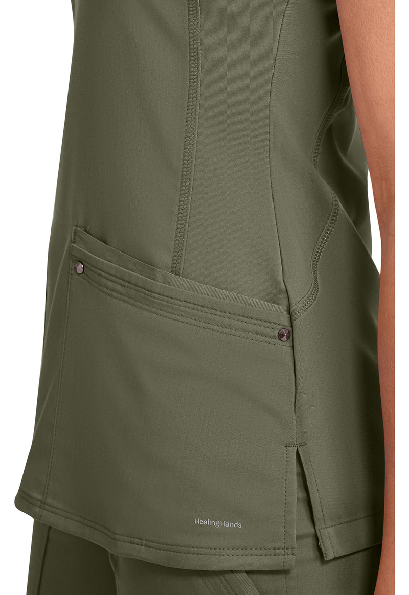 Olive - Women's Juliet Scrub Top (View 2)