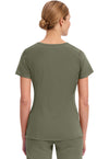 Olive - Healing Hands Purple Label Women Scrub Top - Back View