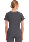 Pewter - Healing Hands Purple Label Women Scrub Top - Back View