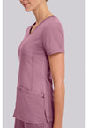 Powder Puff Pink - Women's Juliet Scrub Top (View 2)