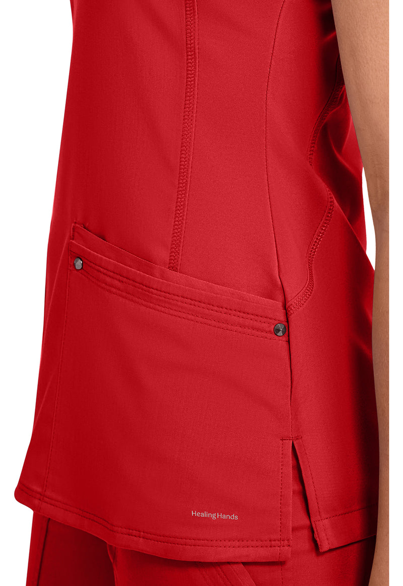 Red - Women's Juliet Scrub Top (View 2)