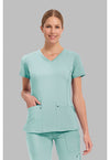 Rainwater - Healing Hands Purple Label Women Scrub Top - Front View