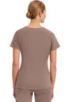 Santa Fe Tan - Healing Hands Purple Label Women Scrub Top - Back View