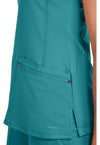 TEAL - Women's Juliet Scrub Top (View 2)