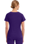 True Grape - Healing Hands Purple Label Women Scrub Top - Back View