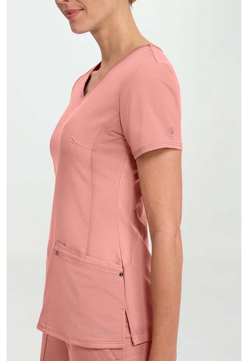 Velvet Peach - Women's Juliet Scrub Top (View 2)
