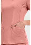Velvet Peach - Women's Juliet Scrub Top (View 4)