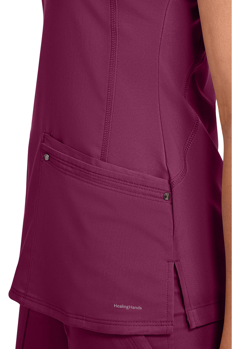 Wine - Women's Juliet Scrub Top (View 2)