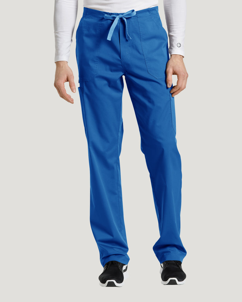 Royal Blue - White Cross Allure Cargo Scrub Pant for Nursing