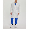 White - White Cross Unisex Lab Coats - Front View