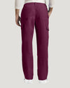 Burgundy - White Cross Duo Men's Cargo Scrub Pants for Nursing