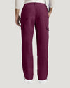 Burgundy - White Cross Duo Men's Cargo Scrub Pants for Nursing