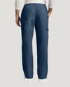 Navy - White Cross Duo Men's Cargo Scrub Pants for Nursing