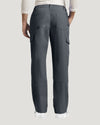 Pewter - White Cross Duo Men's Cargo Scrub Pants for Nursing