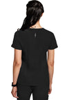 BLACK - Healing Hands 360 Women Scrub Top - Back View