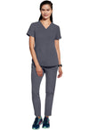 Pewter - Women's Skyler Scrub Top (View 3)