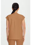 Caramel Cafe - Healing Hands 360 Women Scrub Top - Back View