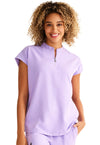 Cyber Violet - Healing Hands 360 Women Scrub Top - Front View