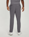 Pewter - White Cross Fit Men's 6 Pocket Yoga Waist Cargo Scrub Pants for Nursing