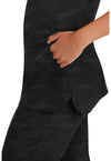 BLACK - Women's Joy Camo Scrub Top (View 2)