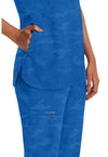 Royal - Women's Joy Camo Scrub Top (View 2)