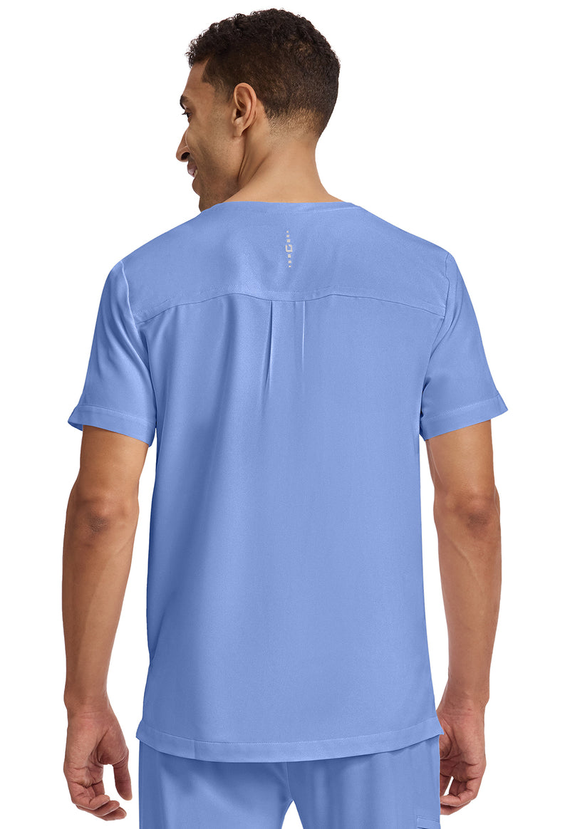CEIL - Healing Hands 360 Men Scrub Top - Back View