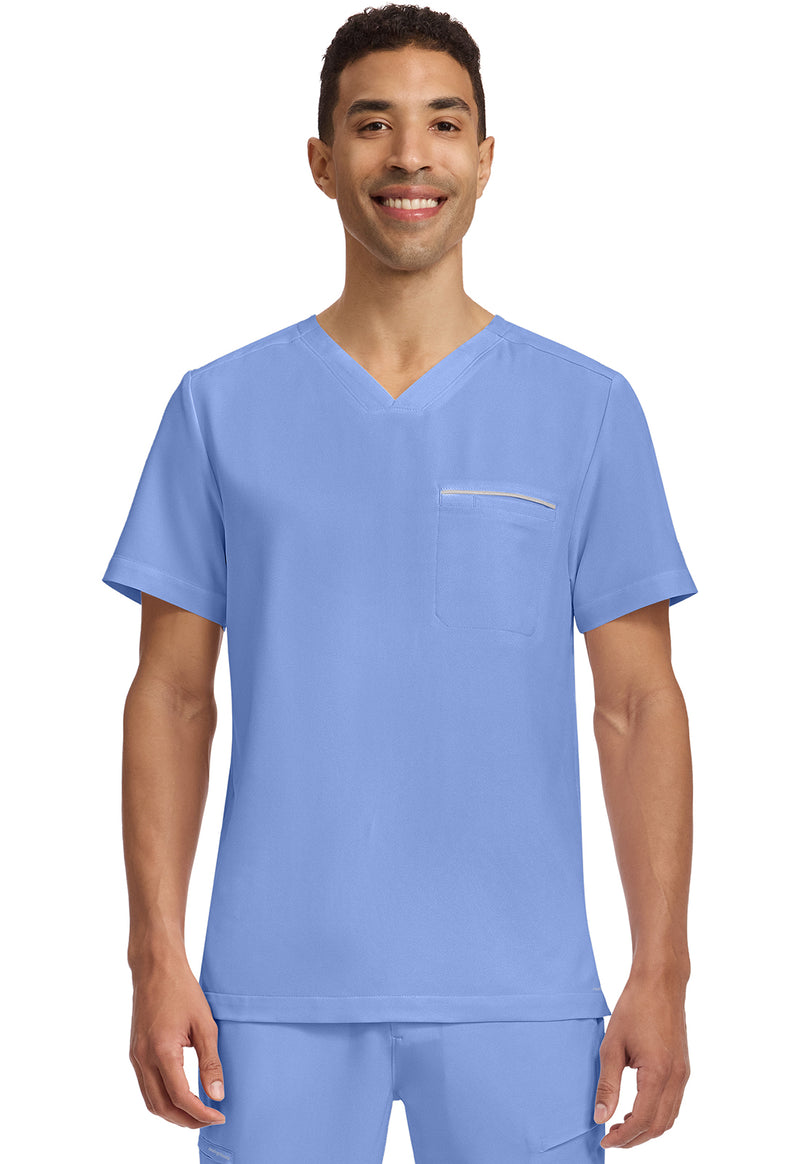CEIL - Healing Hands 360 Men Scrub Top - Front View