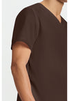 Dark Chocolate - Men's Spencer Scrub Top (View 4)