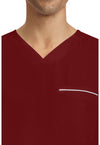 Garnet Red - Men's Spencer Scrub Top (View 2)