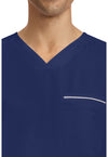 Navy - Men's Spencer Scrub Top (View 2)