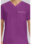 Plum Violet - Men's Spencer Scrub Top (View 2)