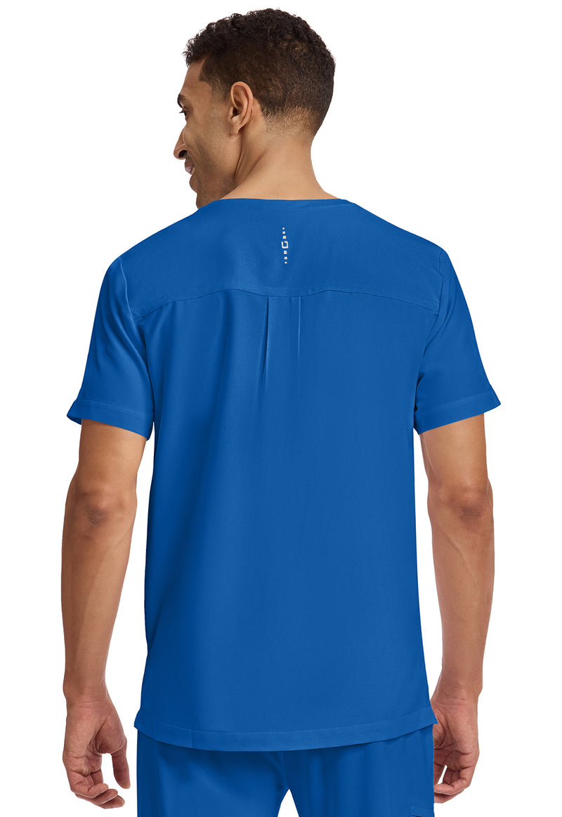 Royal - Healing Hands 360 Men Scrub Top - Back View