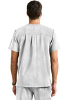 Silver Stone - Healing Hands 360 Men Scrub Top - Back View