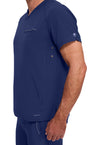 Navy - Men's Steven Scrub Top (View 3)