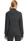 Black - Cherokee IN Infinity Women Scrub Jacket - Back View