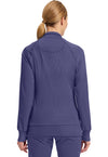 Grape - Cherokee IN Infinity Women Scrub Jacket - Back View