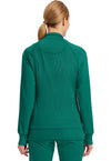 Hunter Green - Cherokee IN Infinity Women Scrub Jacket - Back View
