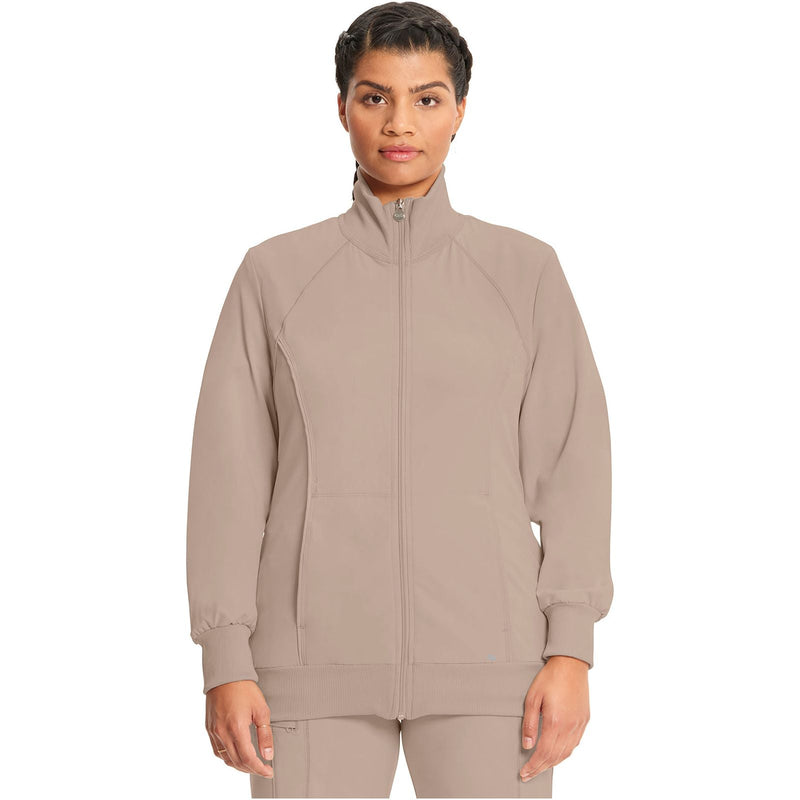 khaki - Zip Front Jacket