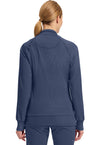 Navy - Cherokee IN Infinity Women Scrub Jacket - Back View