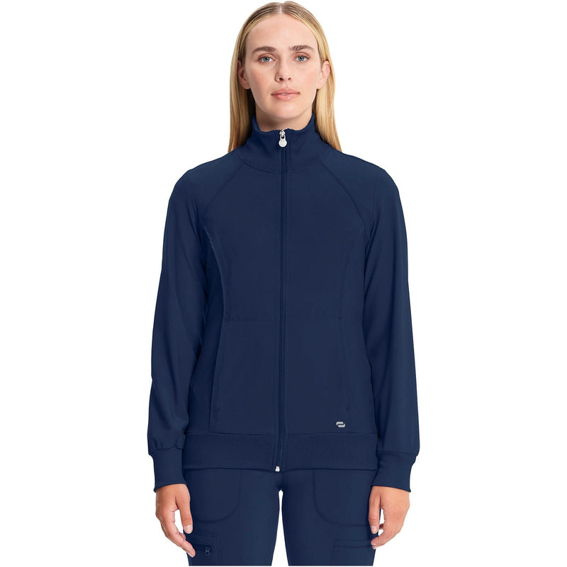 navy - Zip Front Jacket