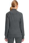 Pewter - Cherokee IN Infinity Women Scrub Jacket - Back View