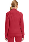 Red - Cherokee IN Infinity Women Scrub Jacket - Back View