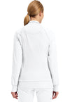 White - Cherokee IN Infinity Women Scrub Jacket - Back View