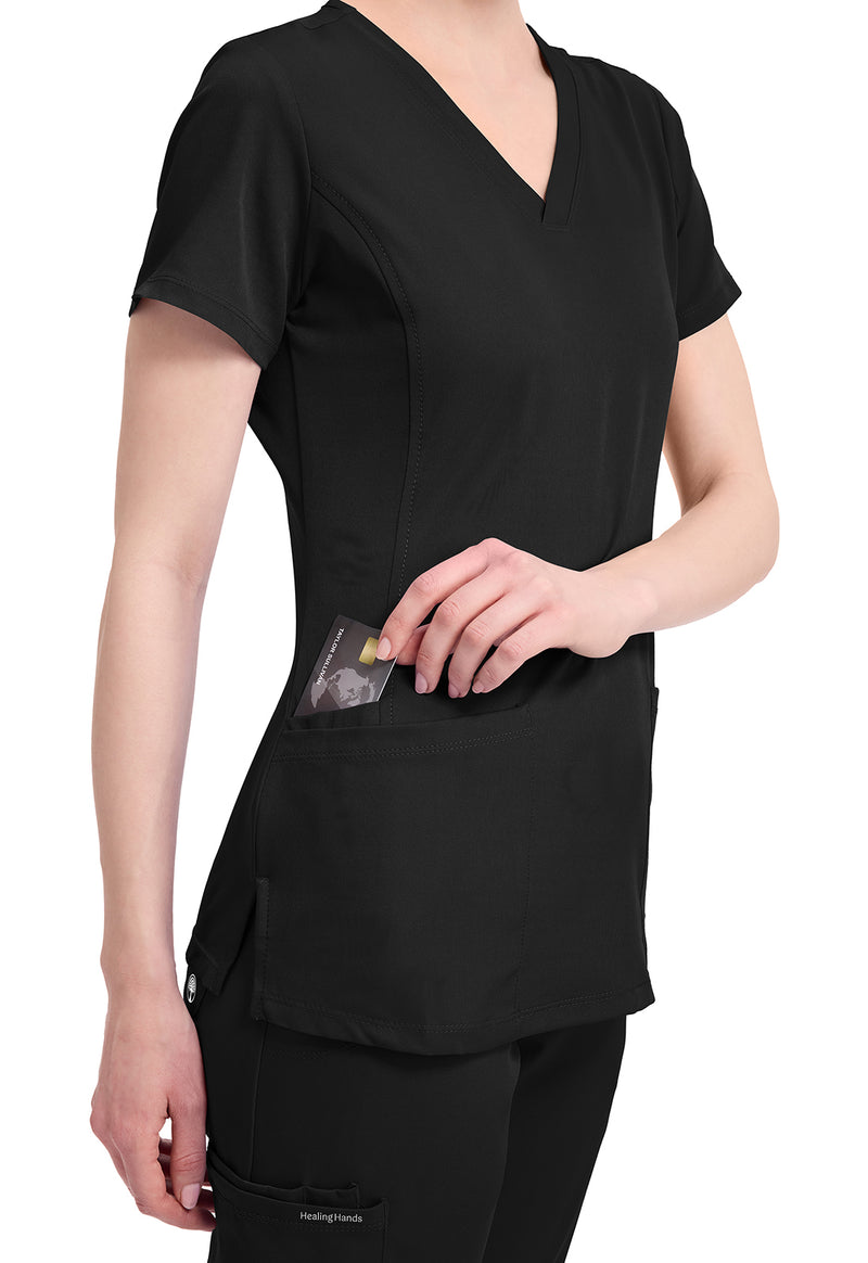 BLACK - Women's Monica Scrub Top (View 3)