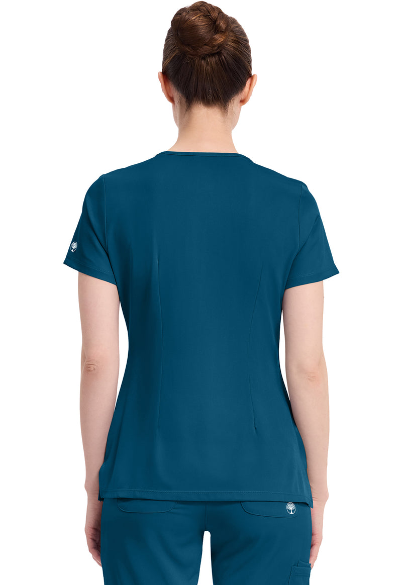 Caribbean - Healing Hands Works Women Scrub Top - Back View