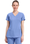 CEIL - Healing Hands Works Women Scrub Top - Front View