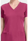 Cherry Wine - Women's Monica Scrub Top (View 2)