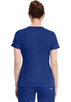 Galaxy Blue - Healing Hands Works Women Scrub Top - Back View
