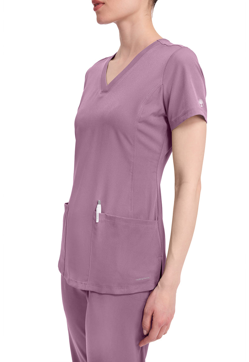Meta Mauve - Women's Monica Scrub Top (View 2)