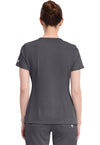 Pewter - Healing Hands Works Women Scrub Top - Back View